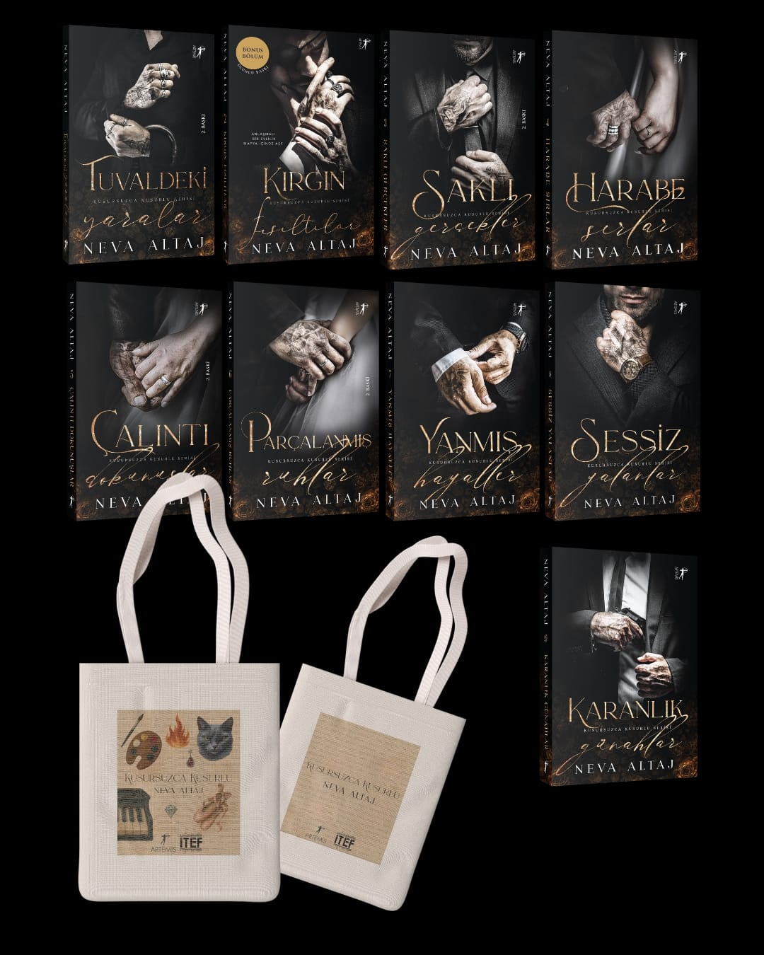 Kusursuzca Kusurlu Serisi - 9 Kitap Takım (Çanta Hediyeli)