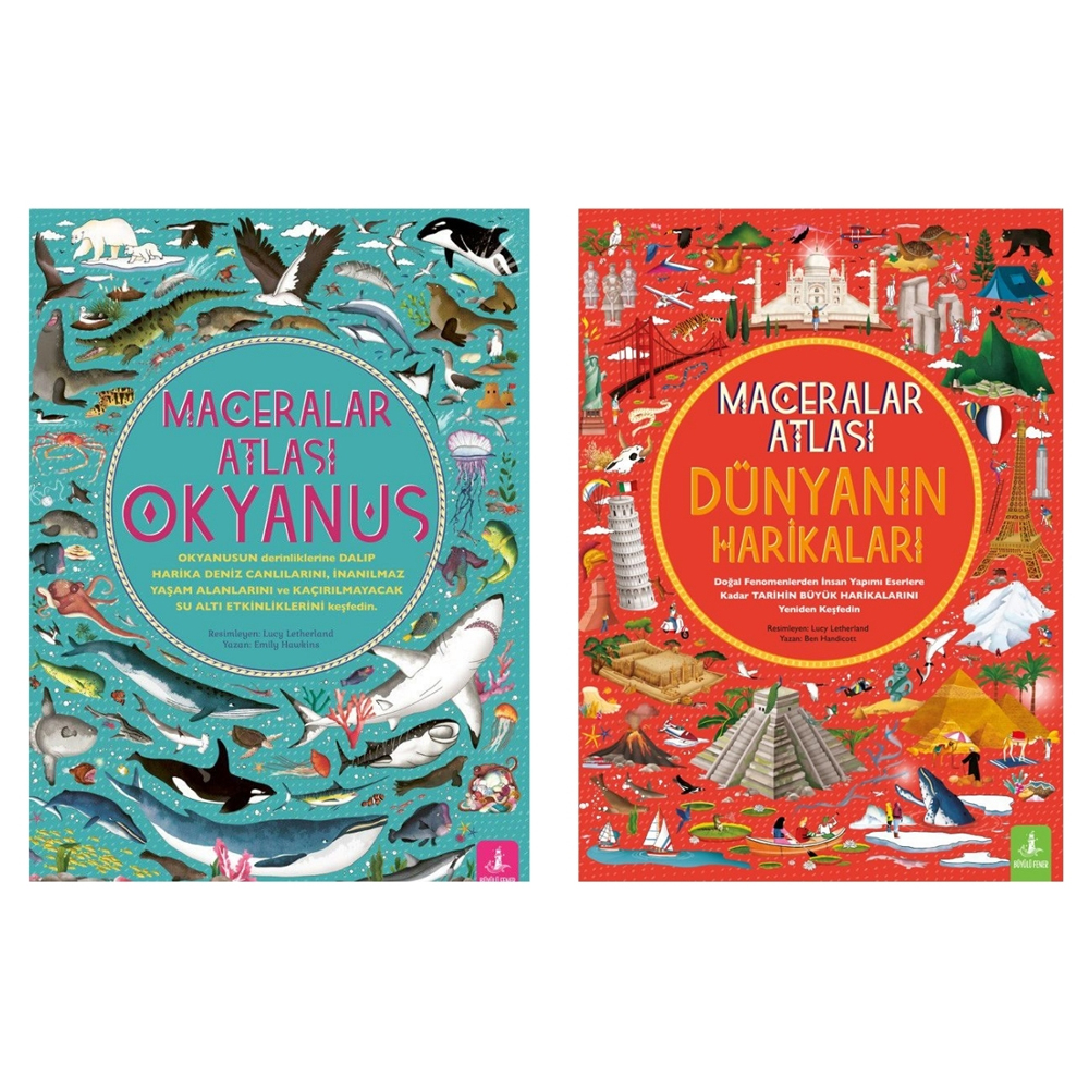 Maceralar Atlası - 2 Kitap Set (Ciltli)