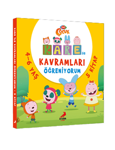 Kare ile Kavramları Öğreniyorum Seti - 5 Kitap Takım