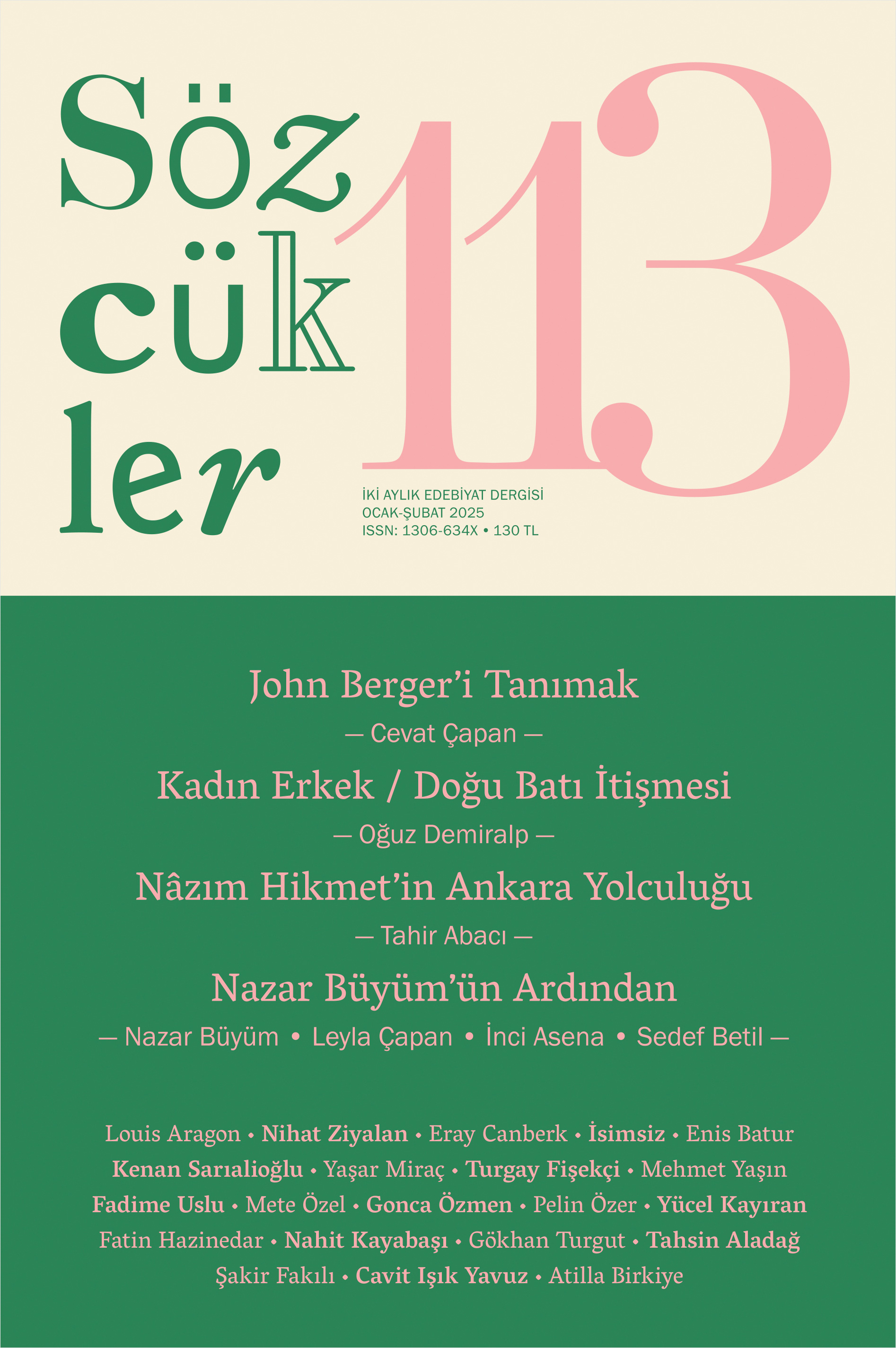 Sözcükler Dergisi Sayı - 113 Ocak-Şubat 2025