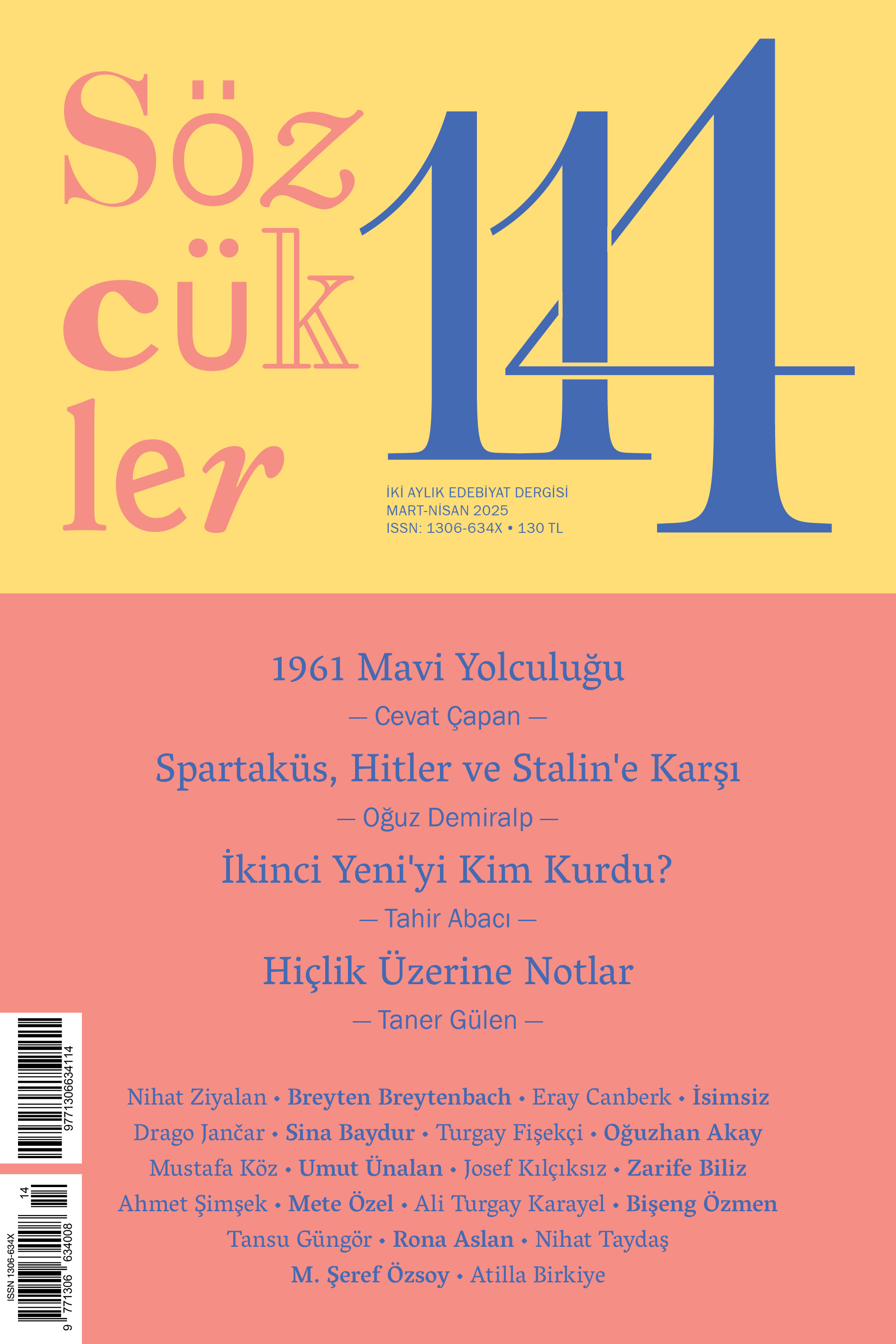 Sözcükler Dergisi Sayı - 114 Mart-Nisan 2025