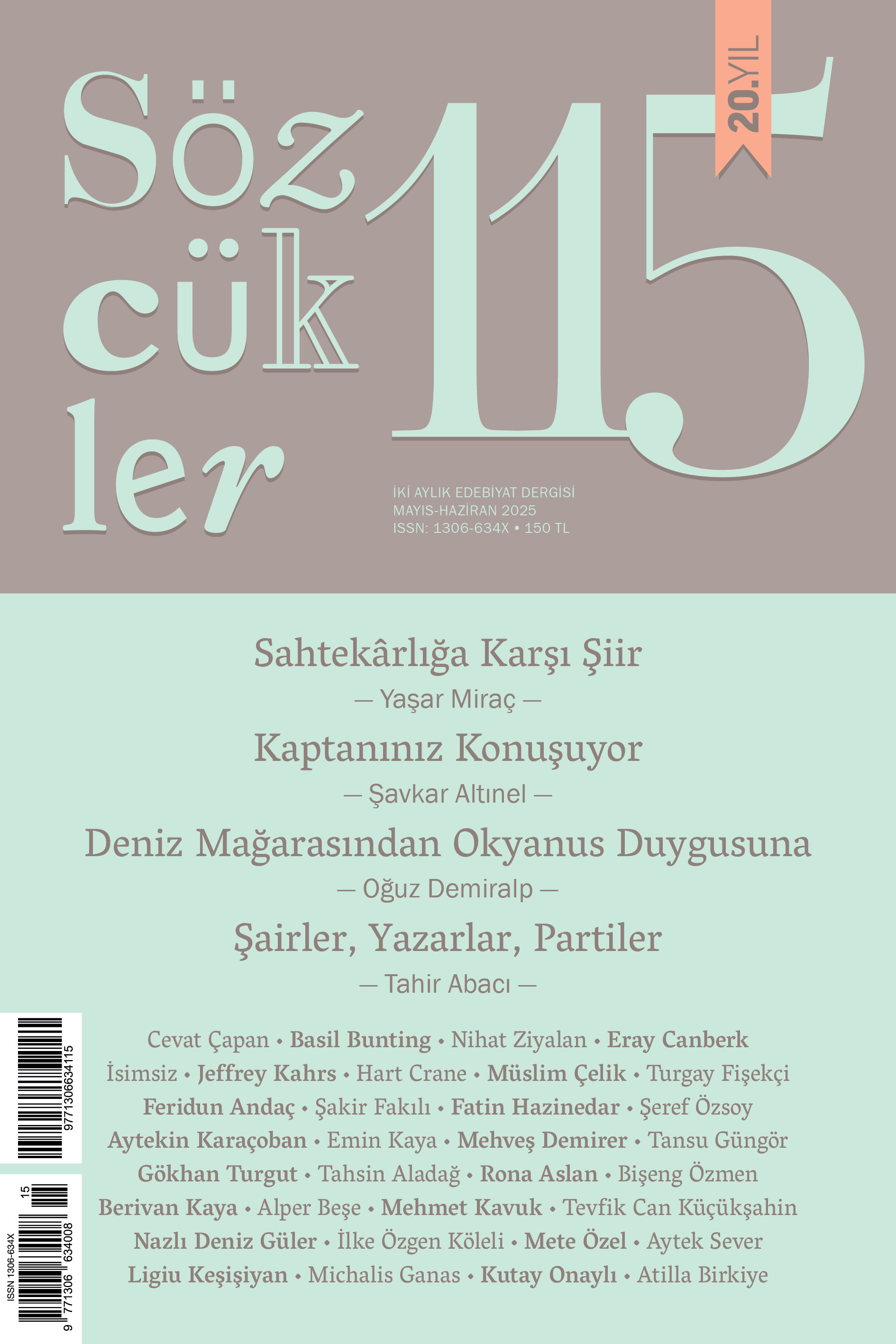 Sözcükler Dergisi Sayı - 115 (Mayıs-Haziran 2025)