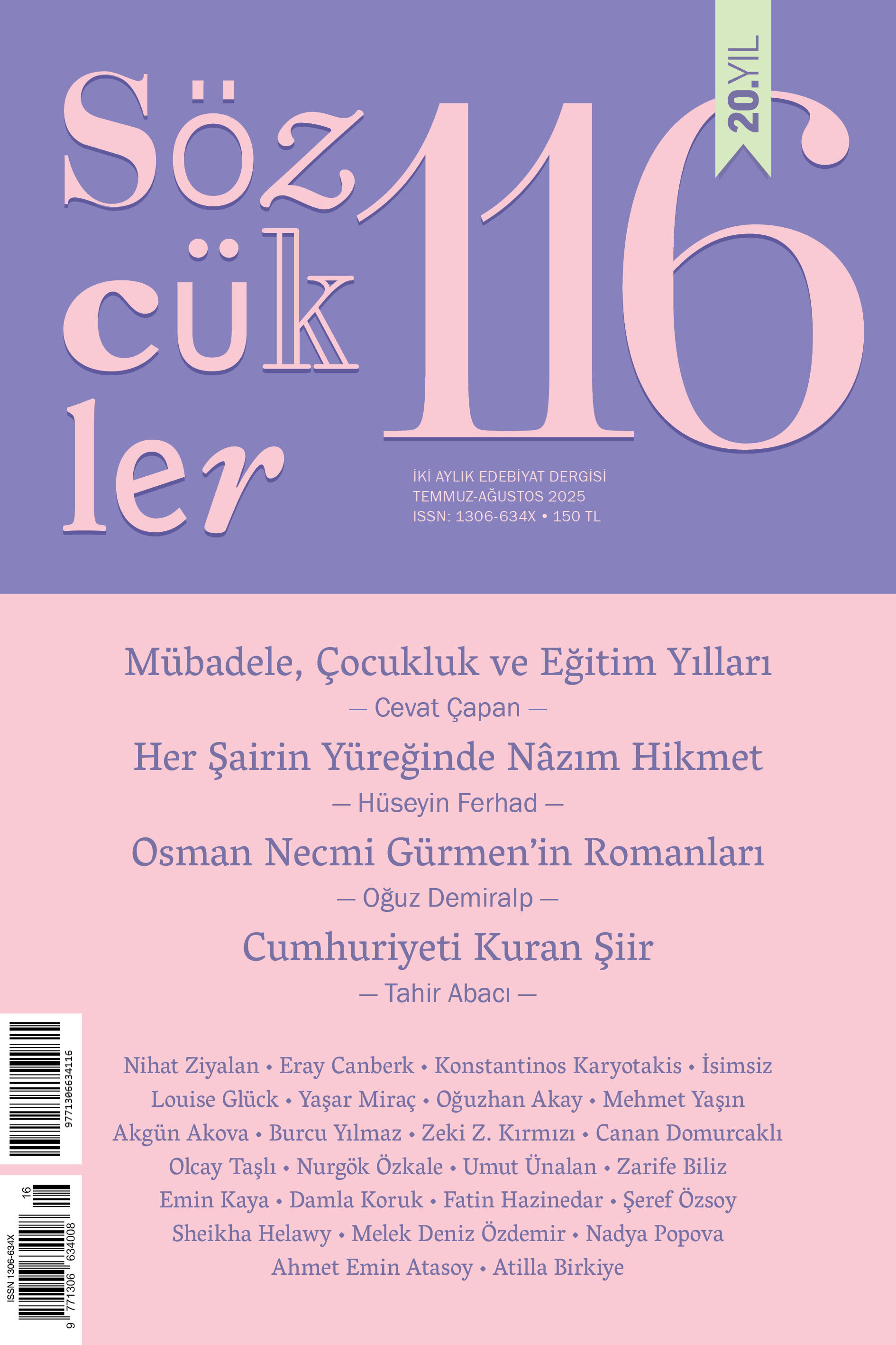 Sözcükler Dergisi Sayı - 116 (Temmuz-Ağustos 2025)