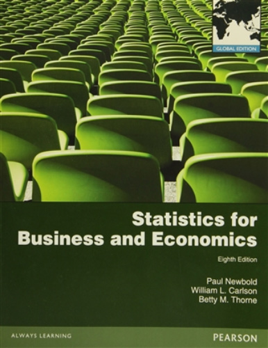 Statistics For Business And Economics Statistics For Business And Economics