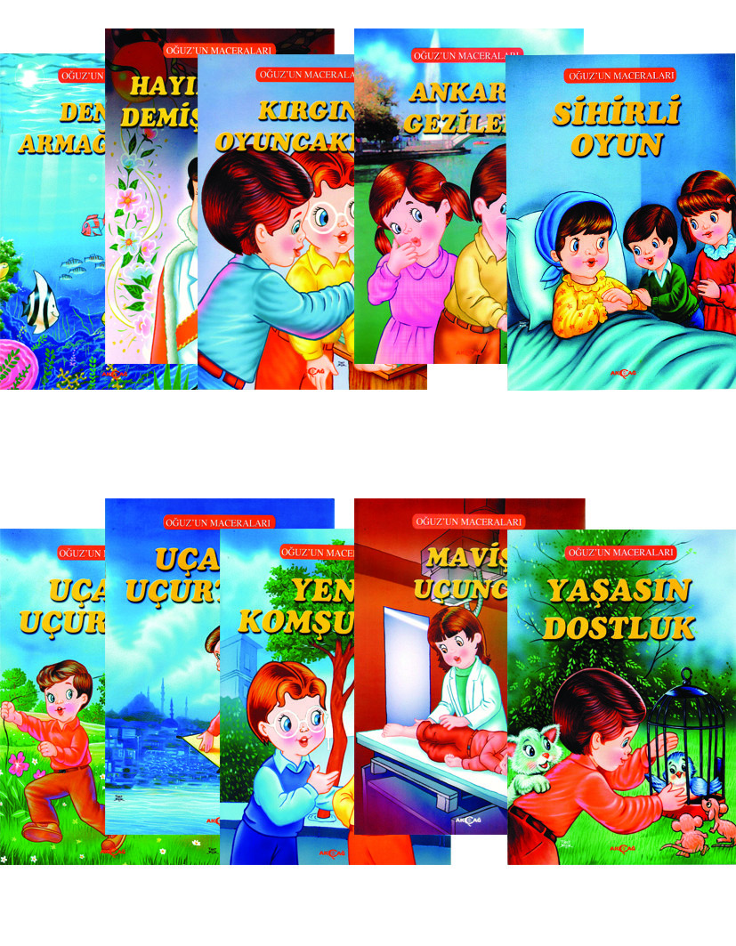 Oğuz'un Maceraları Dizisi - 10 Kitap Takım