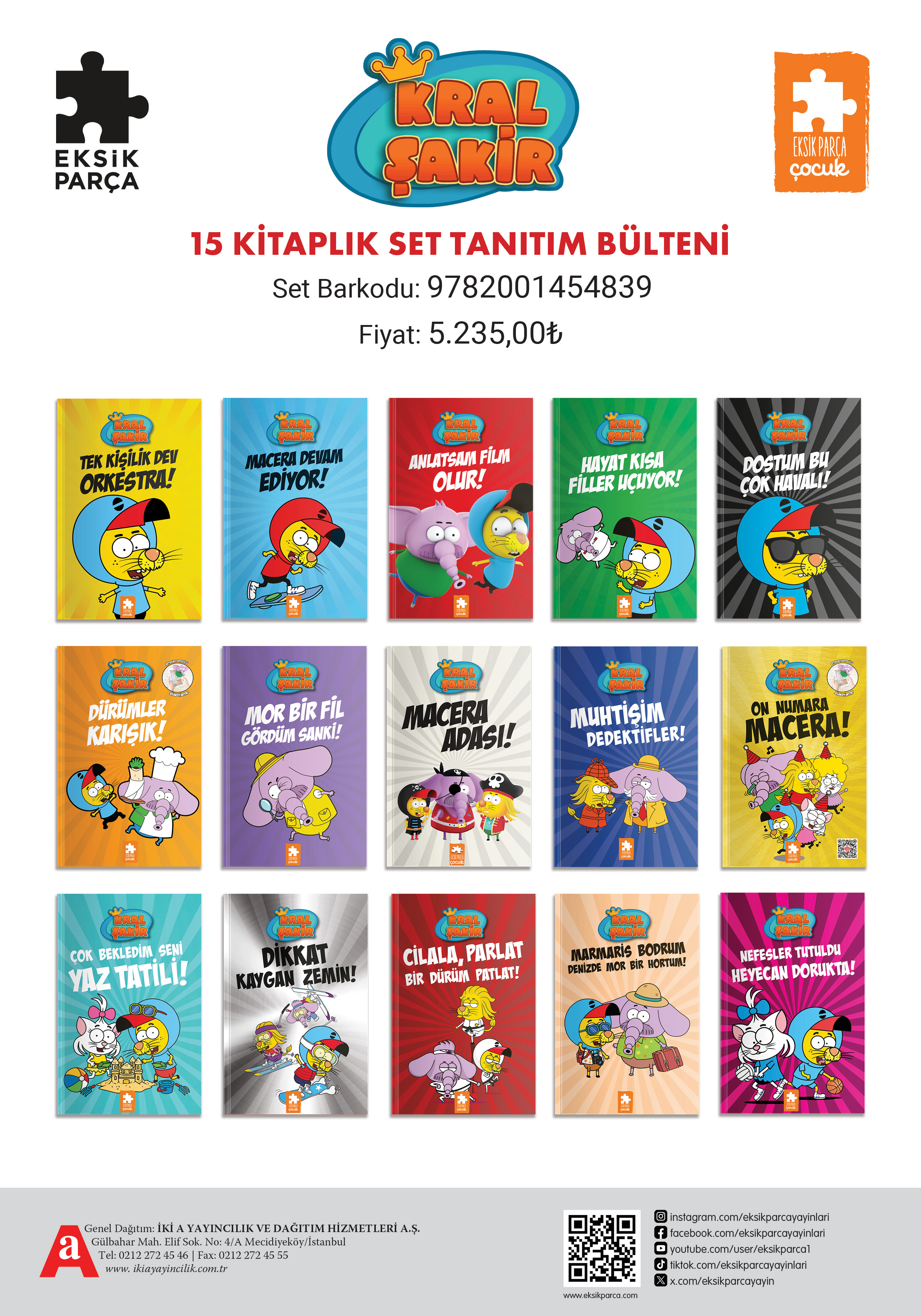 Kral Şakir (15 Kitap Set)