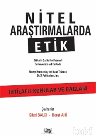 Nitel Araştırmalarda Etik Nitel Araştırmalarda Etik