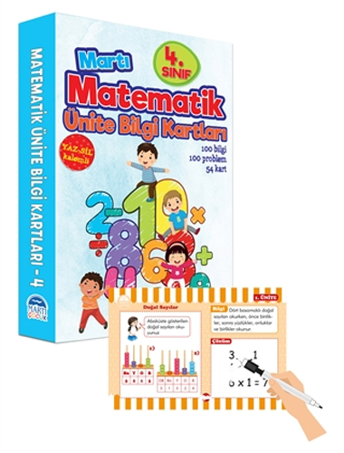 4. Sınıf Matematik Ünite Bilgi Kartları