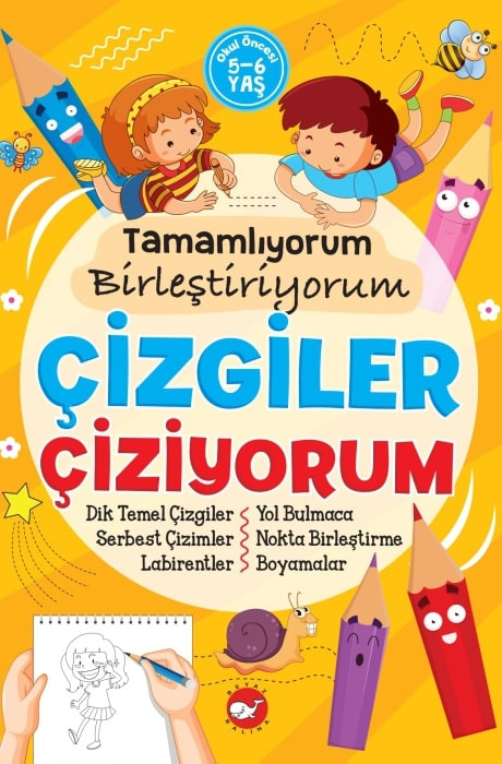 Tamamlıyorum Birleştiriyorum - Çizgiler Çiziyorum