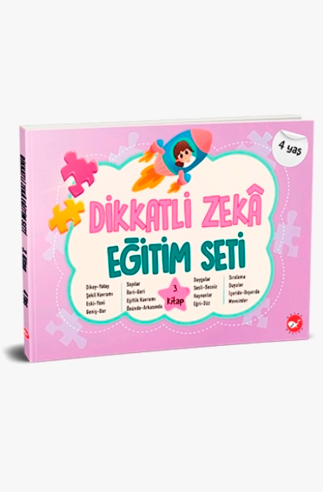 Dikkatli Zekâ Eğitim Seti 3. Kitap (4 Yaş)