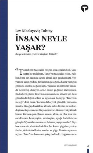 İnsan Ne İle Yaşar? İnsan Ne İle Yaşar?