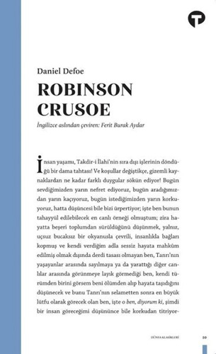 Robinson Crusoe Robinson Crusoe