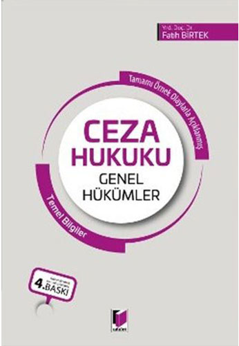 Ceza Hukuku Genel Hükümler