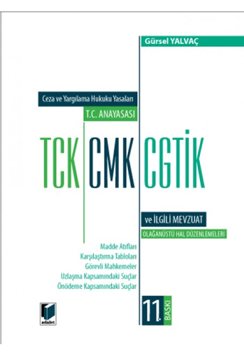 Ceza ve Yargılama Hukuku Yasaları (Ciltli)