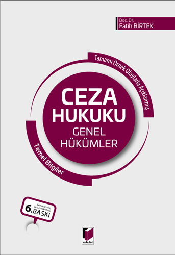 Ceza Hukuku Genel Hükümler Temel Bilgiler
