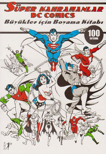 Süper Kahramanlar DC Comics Büyükler İçin Boyama Kitabı