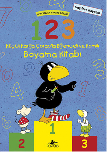 Afacanlar Takımı - 1 2 3 Küçük Karga Çorap'la Eğlenceli ve Komik Boyama Kitabı