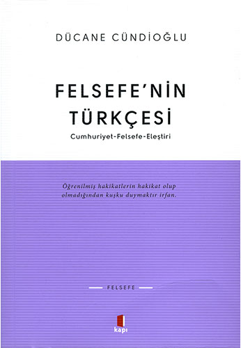 Felsefe’nin Türkçesi