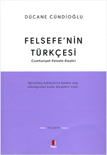 Felsefe’nin Türkçesi