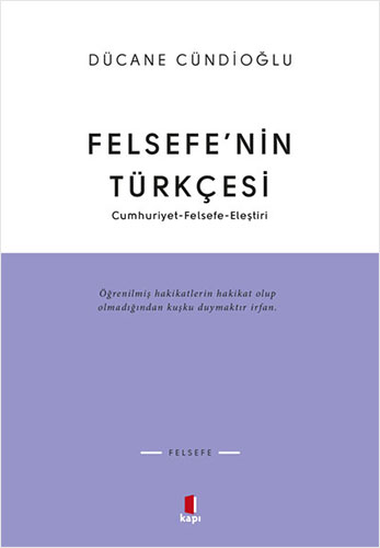 Felsefe’nin Türkçesi