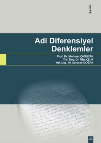 Adi Diferensiyel Denklemler