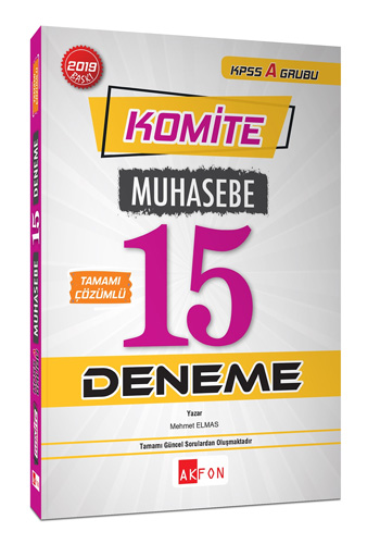 Komite Muhasebe Tamamı Çözümlü 15 Deneme 