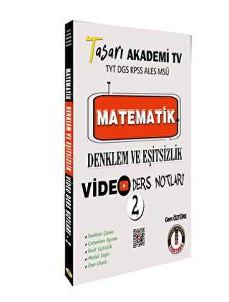 YT DGS KPSS ALES MSÜ Matematik Denklem ve Eşitsizlik Video Ders Notları 2
