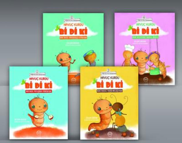 Değerlerimle Büyüyorum Havuç Kurdu Bi Di Ki - 4 Kitap Takım