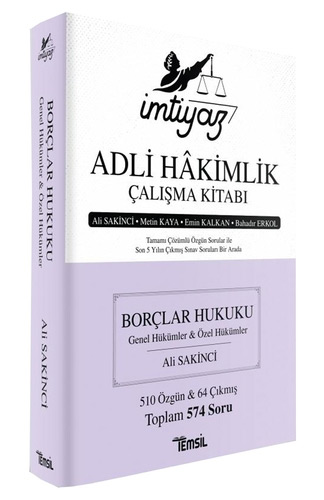 İmtiyaz Adli Hakimlik Çalışma Kitabı Borçlar Hukuku 