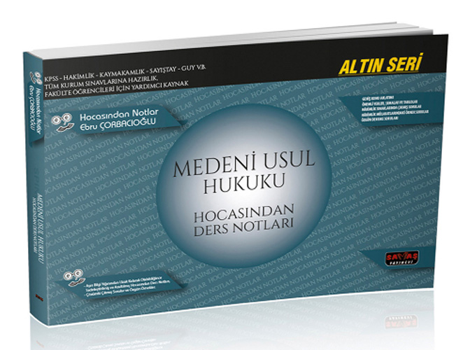 Medeni Usul Hukuku Hocasından Ders Notları