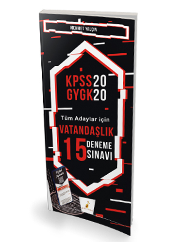 2020 KPSS Vatandaşlık - Dijital Çözümlü 15 Deneme Sınavı 
