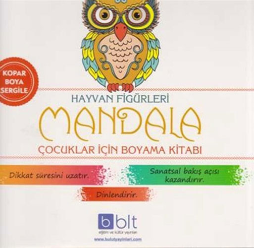 Hayvan Figürleri - Mandala Çocuklar İçin Boyama Kitabı