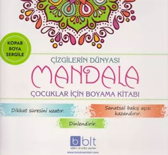 Çizgilerin Dünyası Mandala - Çocuklar İçin Boyama Kitabı