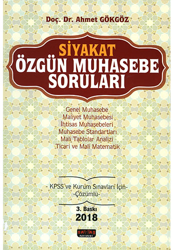 Siyakat Özgün Muhasebe Soruları