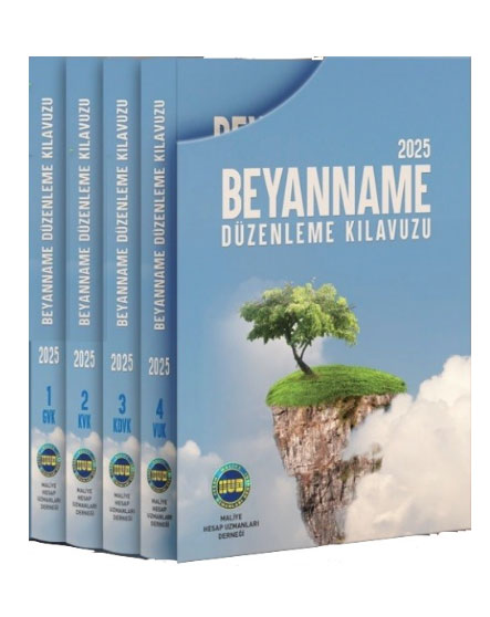 Beyanname Düzenleme Kılavuzu 2025 (4 Cilt Takım - Ciltli) 