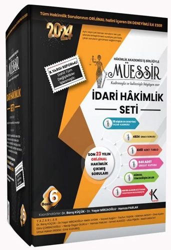Müessir İdari Hakimlik Çıkmış Soru Bankası Seti Çözümlü
