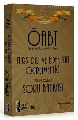2016 Berceste ÖABT Türk Dili ve Edebiyatı Öğretmenliği Tamamı Çözümlü Soru Bankası