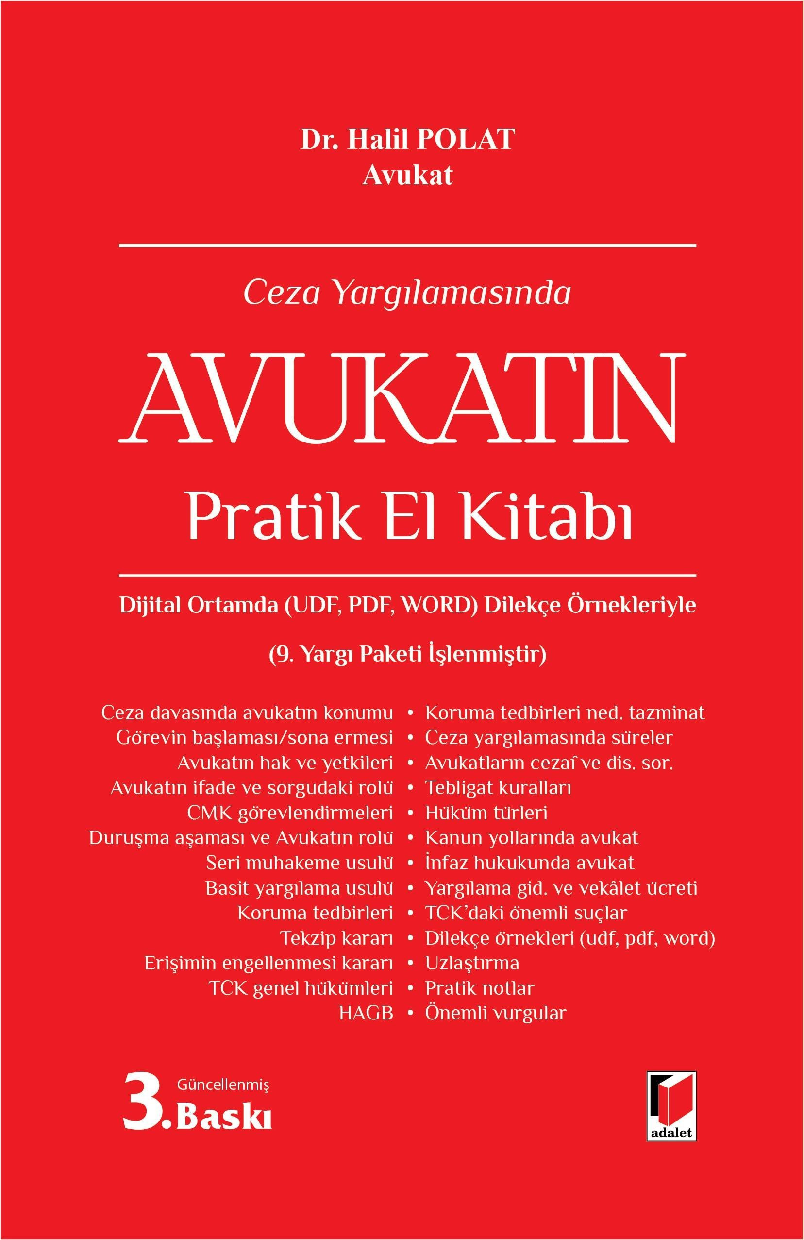 Ceza Yargılamasında Avukatın Pratik El Kitabı (Ciltli)
