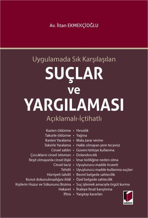 Uygulamada Sık Karşılaşılan Suçlar ve Yargılaması (Ciltli)
