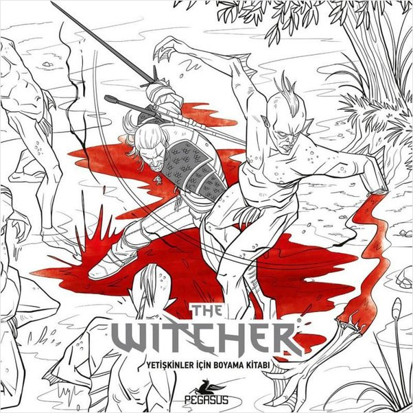 The Witcher - Yetişkinler İçin Boyama Kitabı 