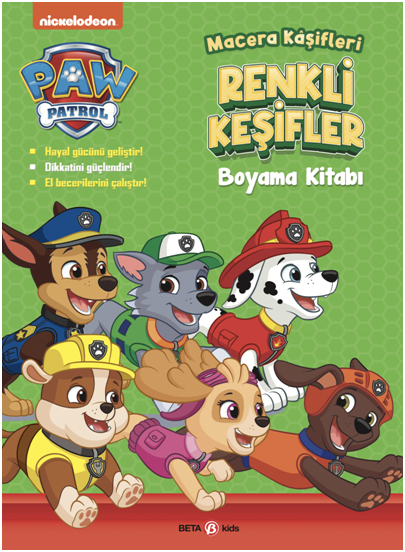 Paw Patrol - Macera Kâşifleri Renkli Keşifler Boyama Kitabı