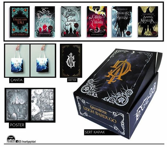 Grisha Verse -Poster-Çanta-Defter Hediyeli - 6 Kitap Set (Ciltli) Grisha Verse -Poster-Çanta-Defter Hediyeli - 6 Kitap Set (Ciltli)