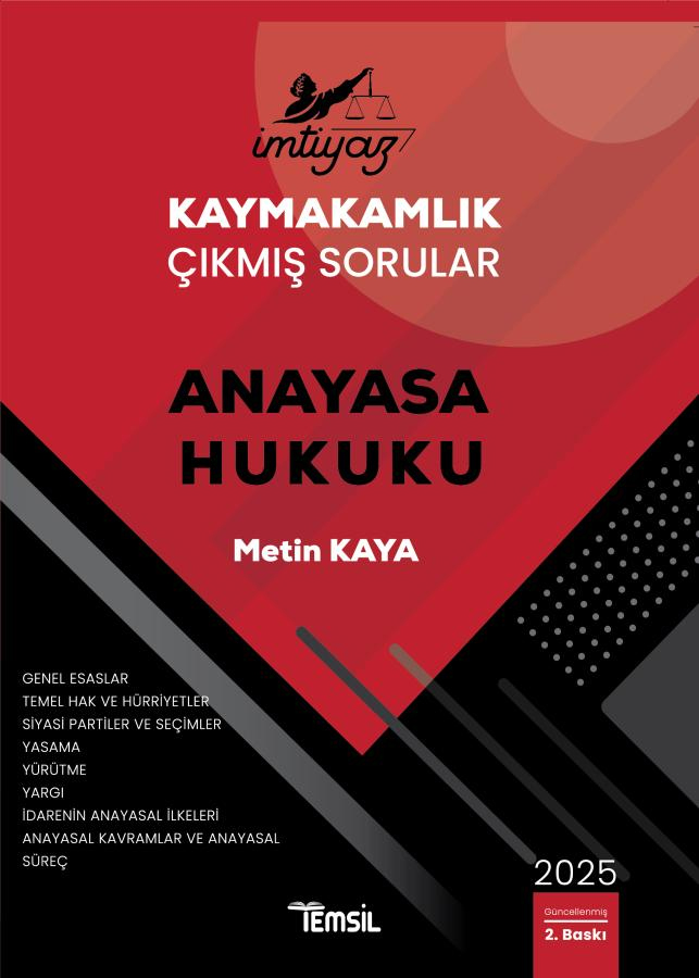 İmtiyaz Kaymakamlık Çıkmış Sorular Anayasa Hukuku