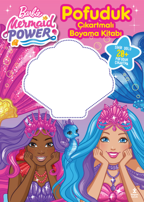 Barbie Medmaid Power – Pofuduk Çıkartmalı Boyama Kitabı