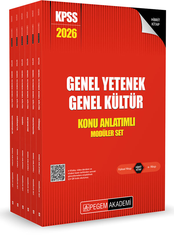 2026 KPSS Genel Yetenek Genel Kültür Lisans Konu Anlatımlı Modüler Set - (6 Kitap)