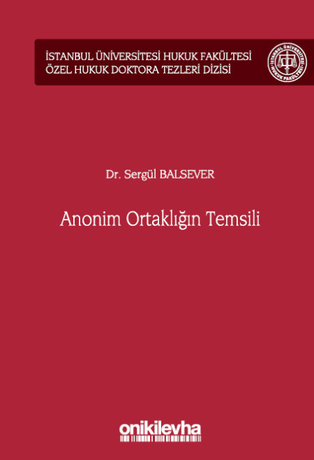 Anonim Ortaklığın Temsili (Ciltli)