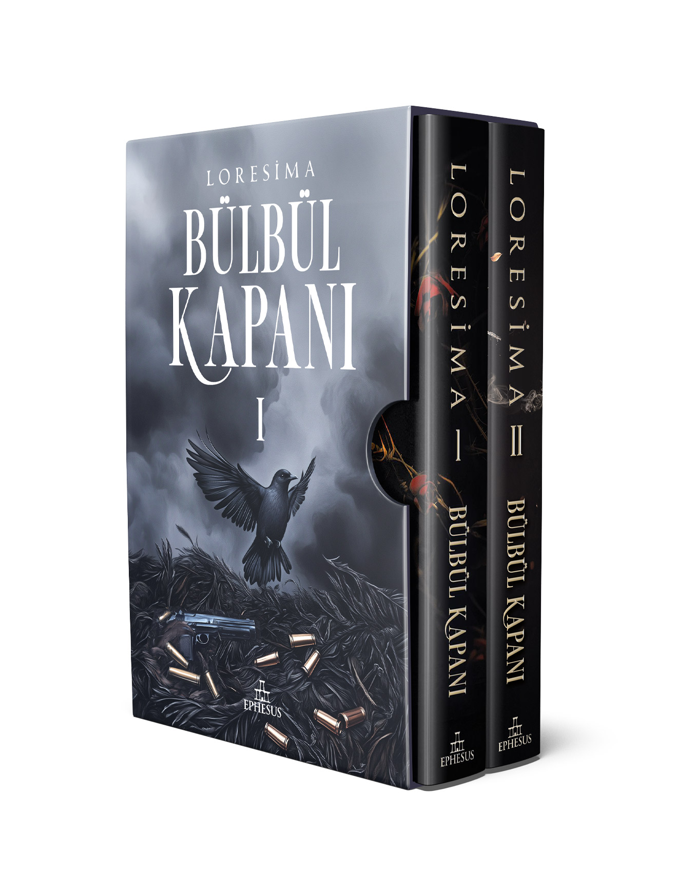 Bülbül Kapanı İkili Kutu (Ciltli - Yan Boyamalı)