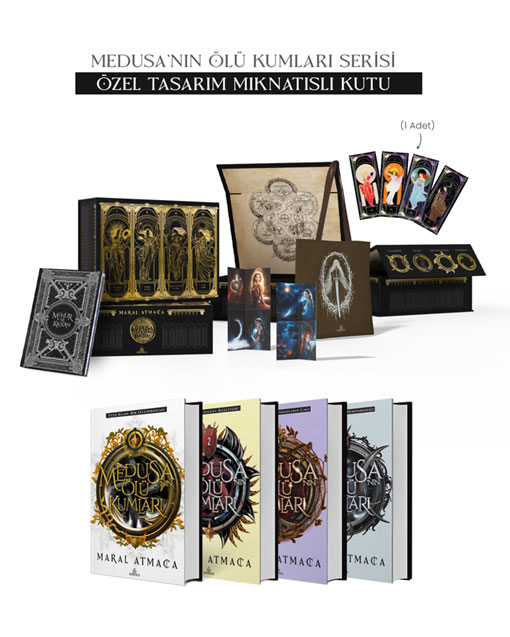 Medusa’nın Ölü Kumları Serisi 4 Kitap Takım - Hediyeli Mıknatıslı Kutu (Ciltli)