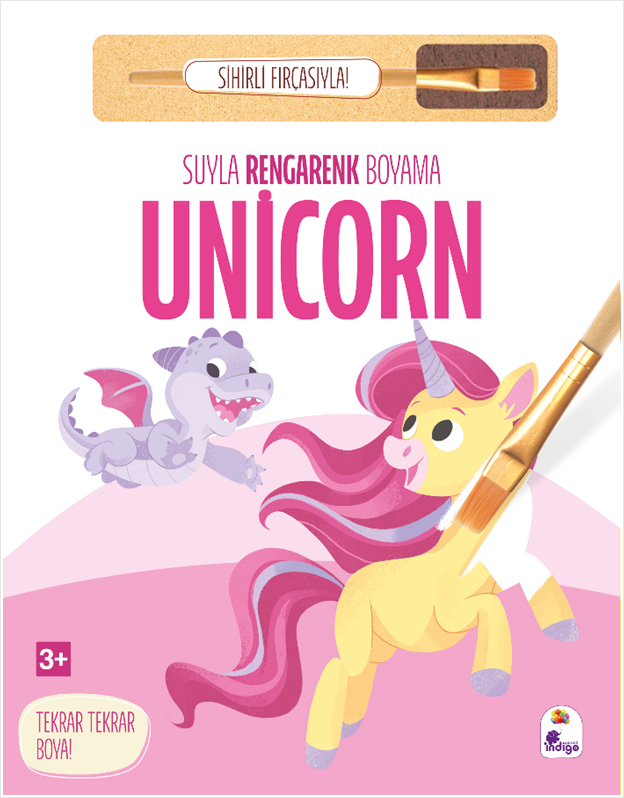 Suyla Rengarenk Boyama - Unicorn