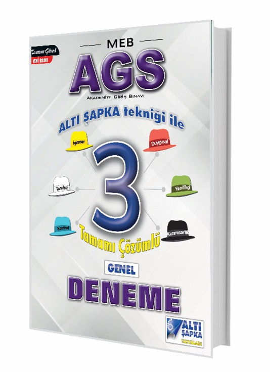 MEB-AGS Altışapka Tekniği ile 3 Tamamı Çözümlü Deneme